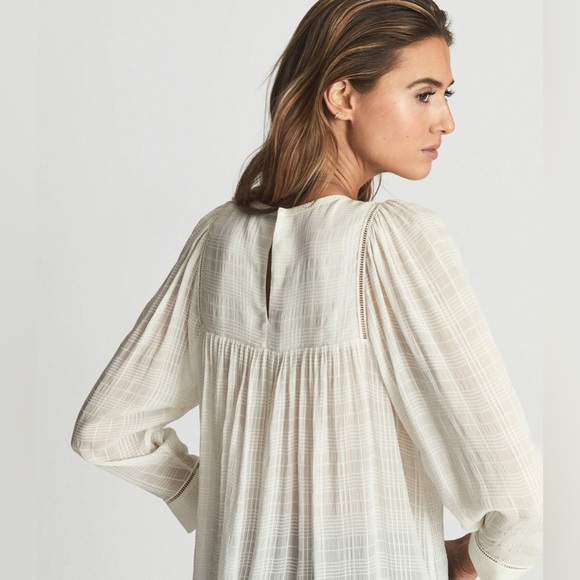 REISS MARCIA LADDER INTEREST BLOUSE New With Tags - Picture 6 of 14